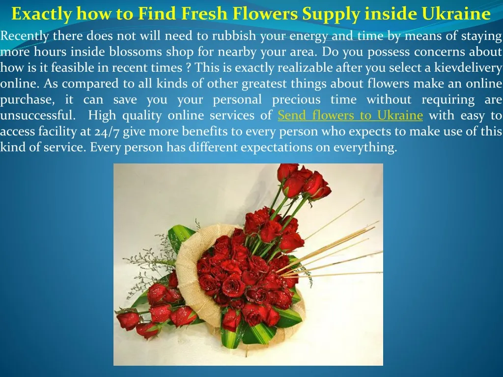 exactly how to find fresh flowers supply inside