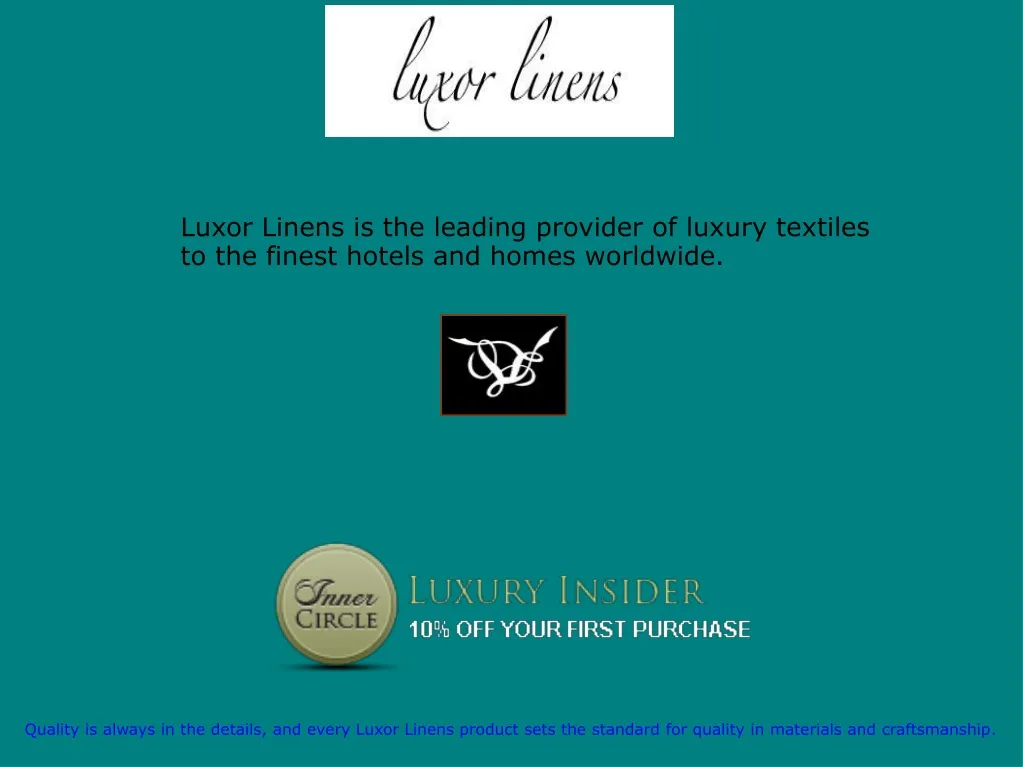 luxor linens is the leading provider of luxury