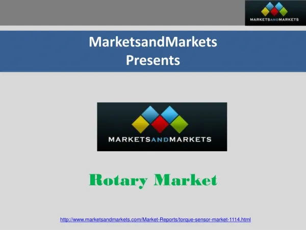 Rotary Market worth $1427.78 Million By 2018
