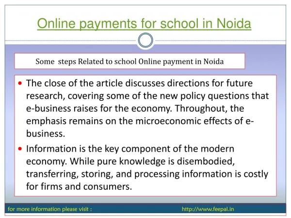 In Brief Online payments for school in Noida