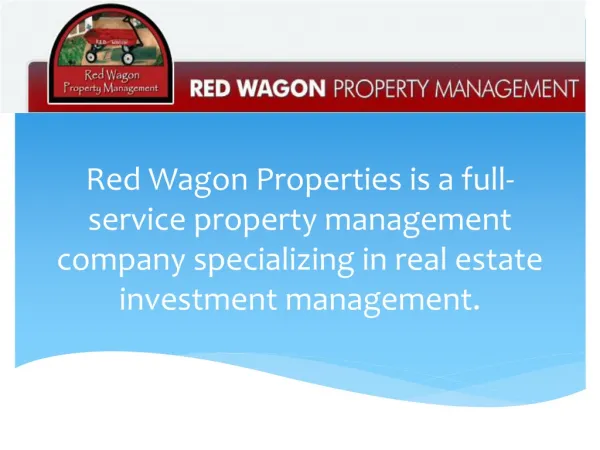 Where To Find Redwagon Properties Service and Uses.