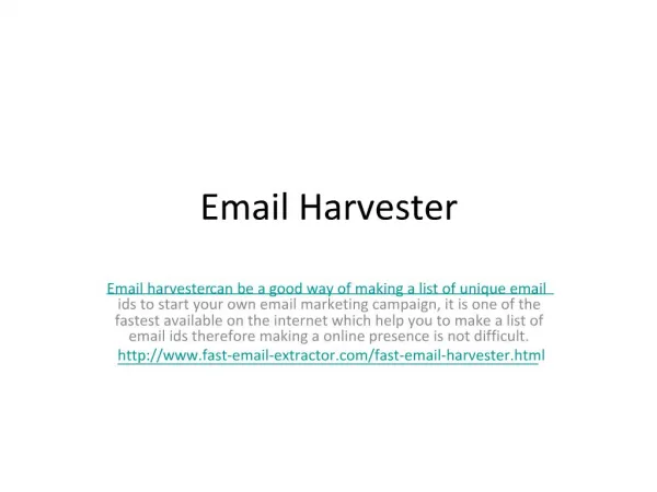 Email Harvester