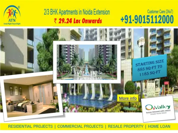 Available 885 sq-ft floor area in amrapali o2 valley noida e