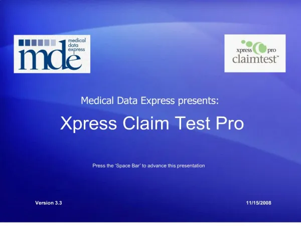 xpress claim test pro
