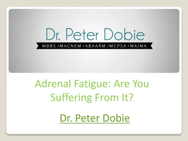 adrenal fatigue are you suffering from it