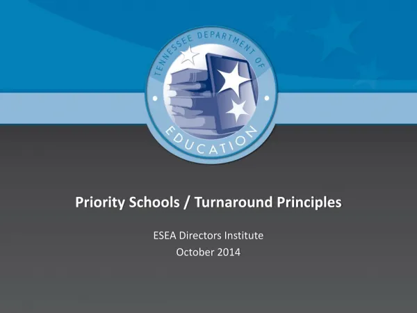 Priority Schools / Turnaround Principles