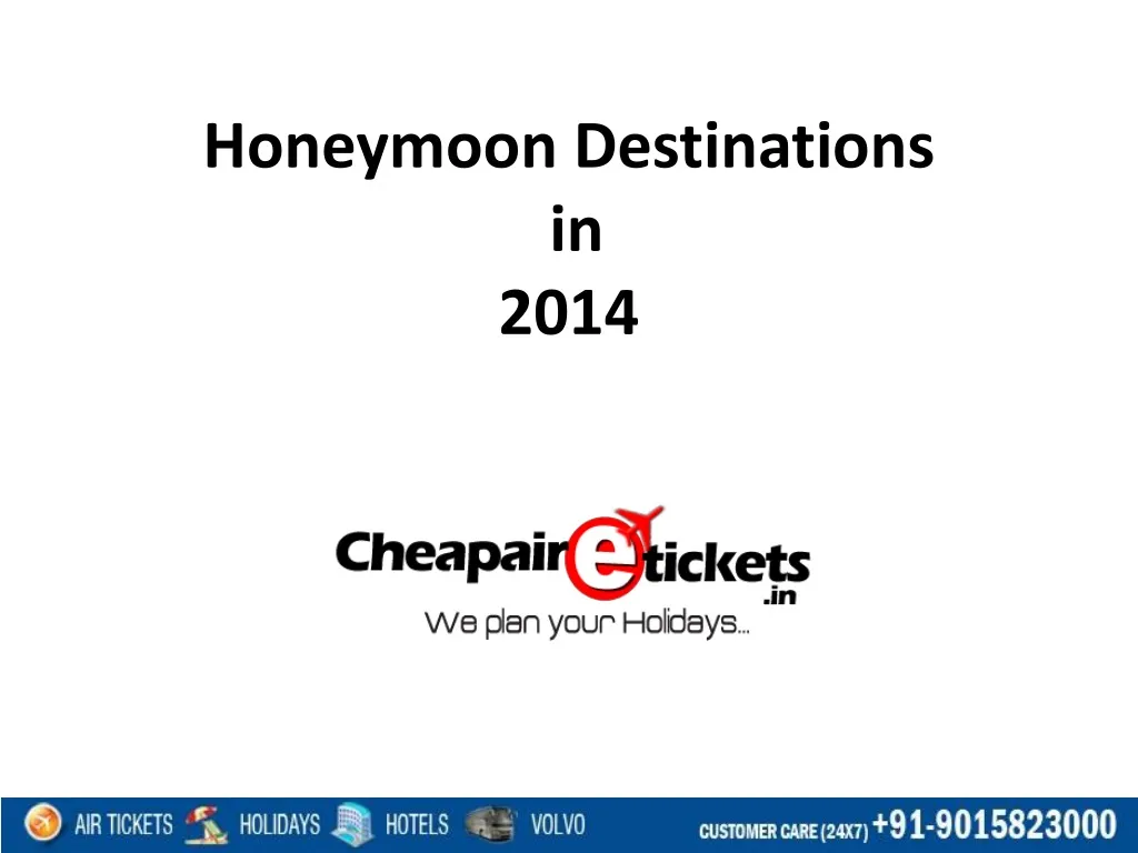 honeymoon destinations in 2014