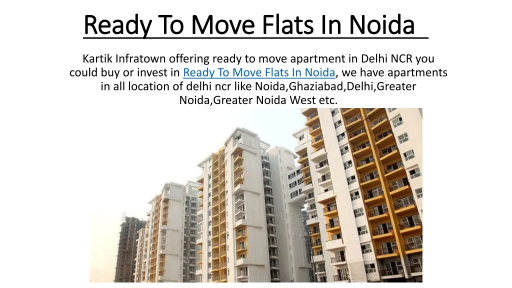 ready to move flats in noida