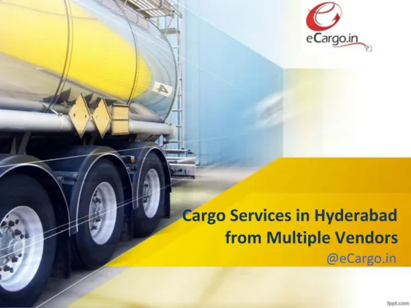 Cargo Services in Hyderabad from Multiple Vendors