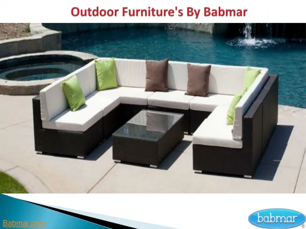 Modern Outdoor Furniture By Babamr
