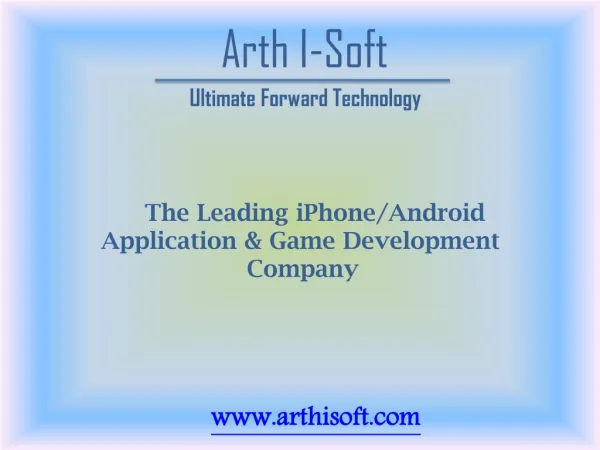 Arth I-Soft Mobile App Development Company