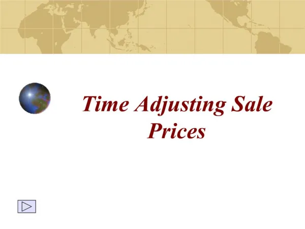 time adjusting sale prices