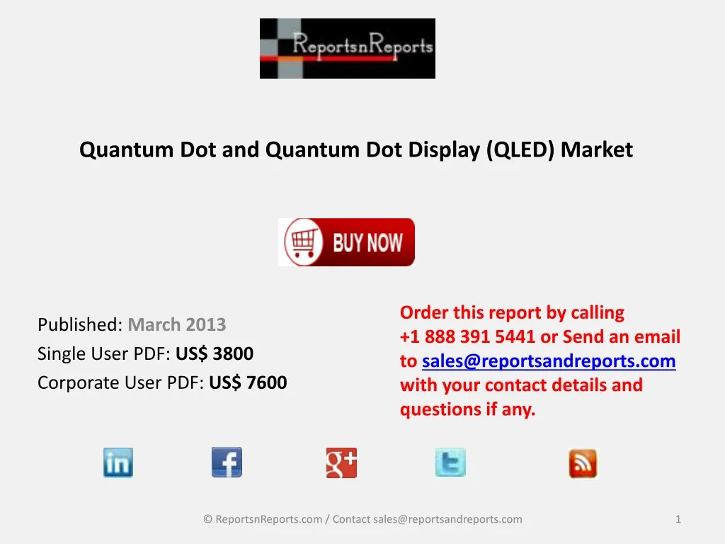 quantum dot and quantum dot display qled market