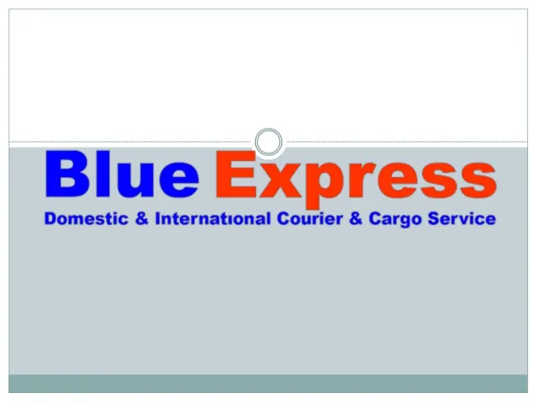 Blue Express - India's best courier services