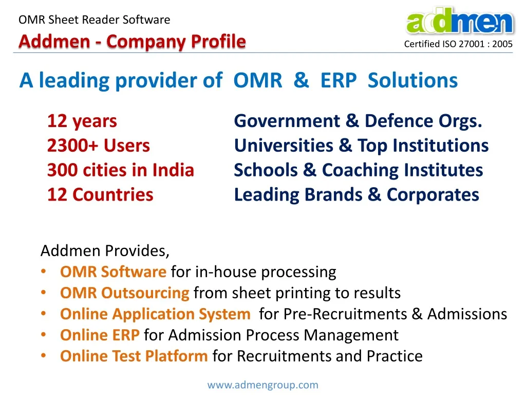 addmen company profile