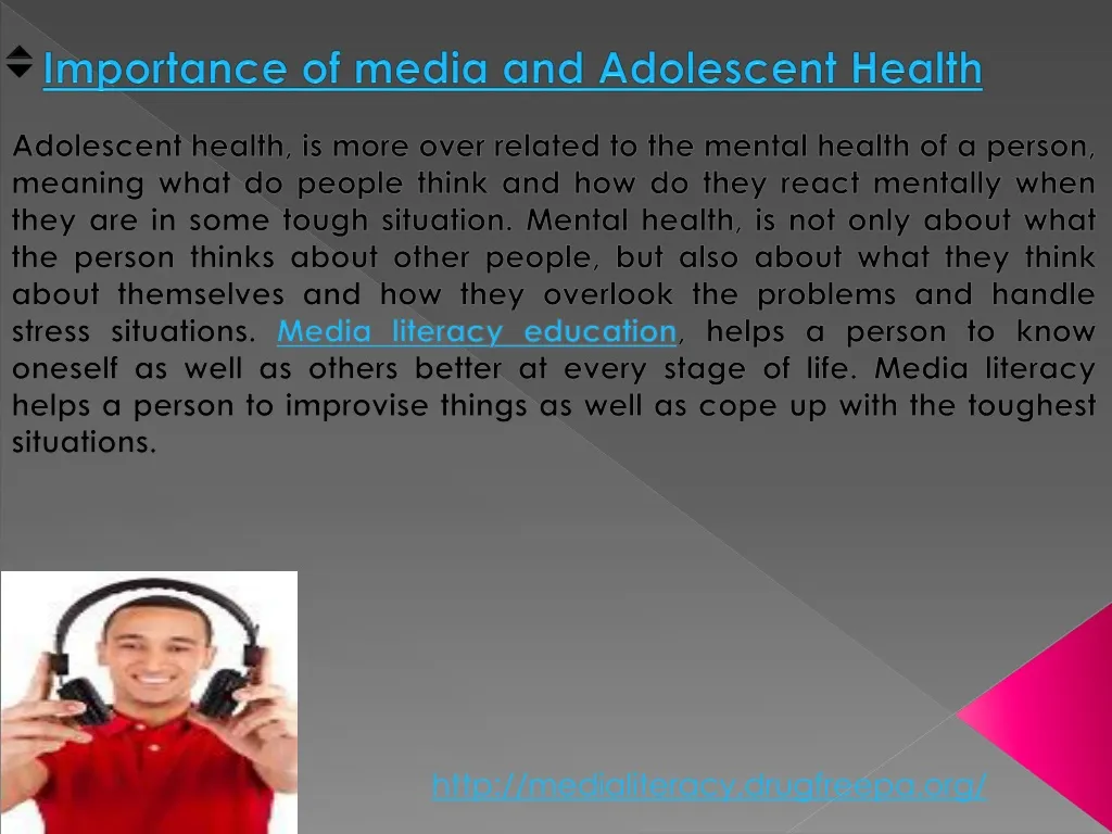 importance of media and adolescent health
