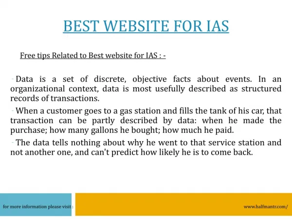 Know about very Best website for IAS