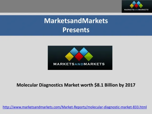 Molecular Diagnostics Market Forecasts 2017