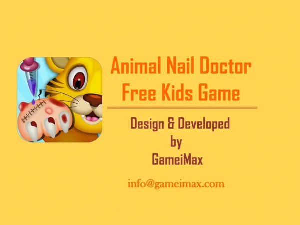 Animal Nail Doctor Kids Game