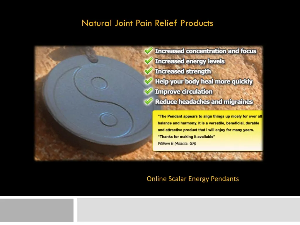 natural joint pain relief products