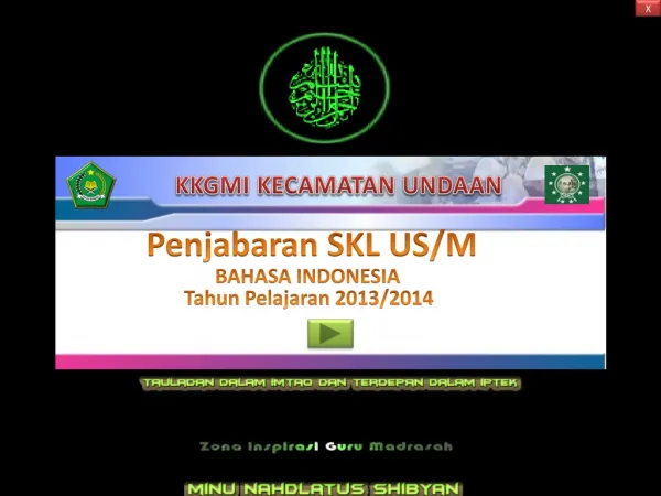 Bedah SKL Bahasa Indonesia SDMI
