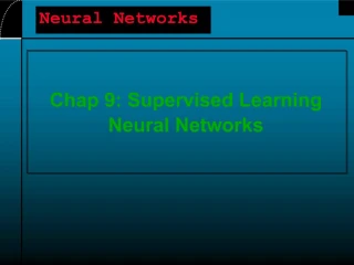 Chap 9: Supervised Learning Neural Networks - slide 1