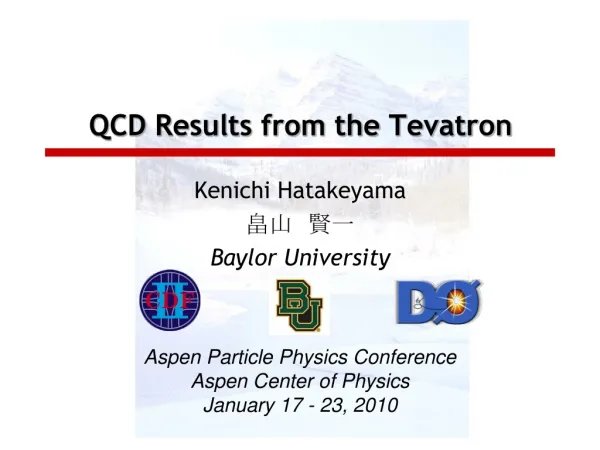 QCD Results from the Tevatron