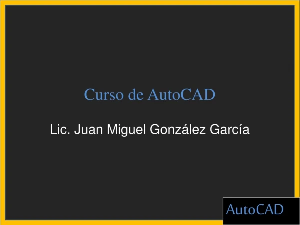 Introduccion a AutoCAD