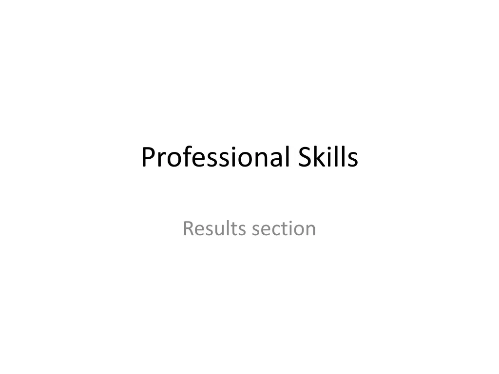 professional skills