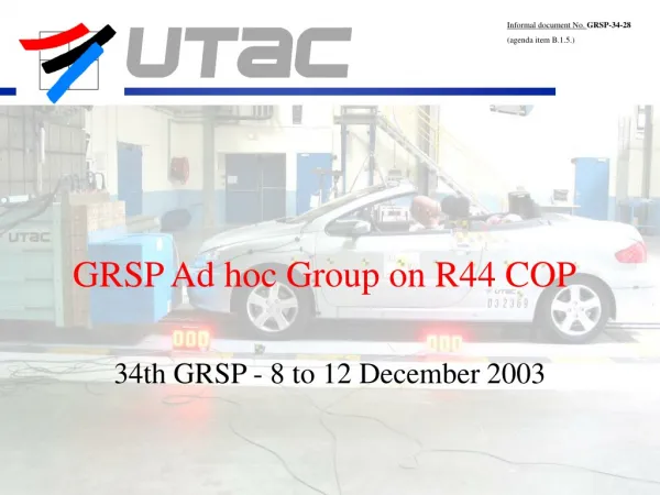 GRSP Ad hoc Group on R44 COP