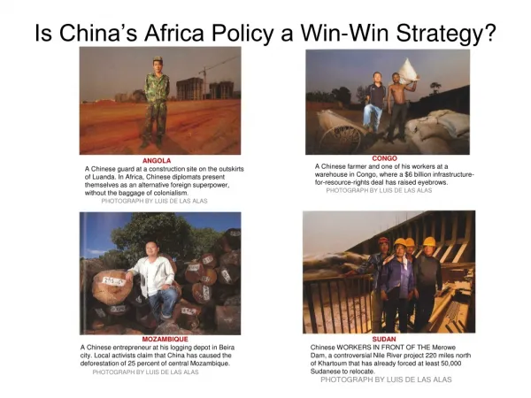 Is China’s Africa Policy a Win-Win Strategy?