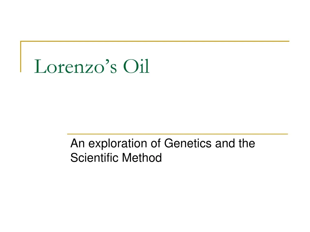 lorenzo s oil