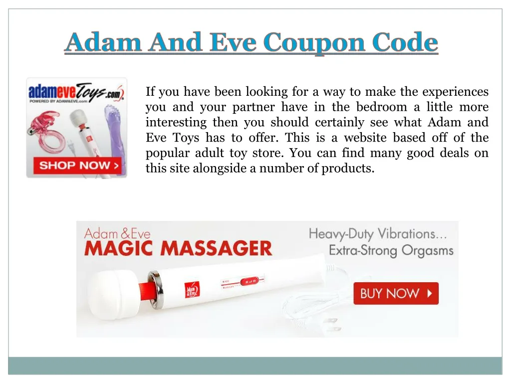 adam and eve coupon code