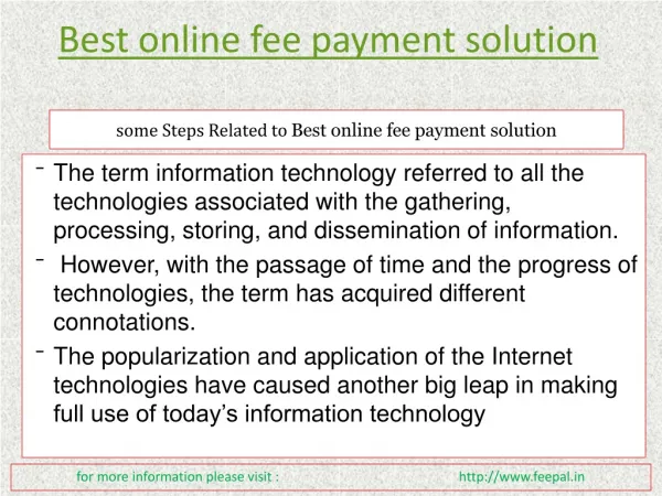 Best portal for best online fee payment solution