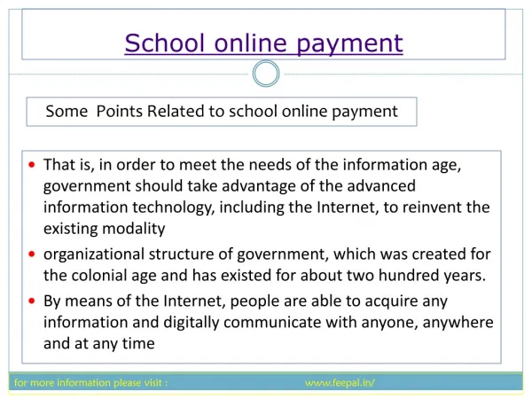 Feepal provide eassy way submited school online payment