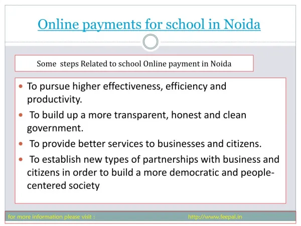 Best sites of online payment for school in Noida