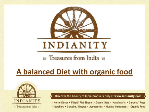 A balanced Diet with organic food