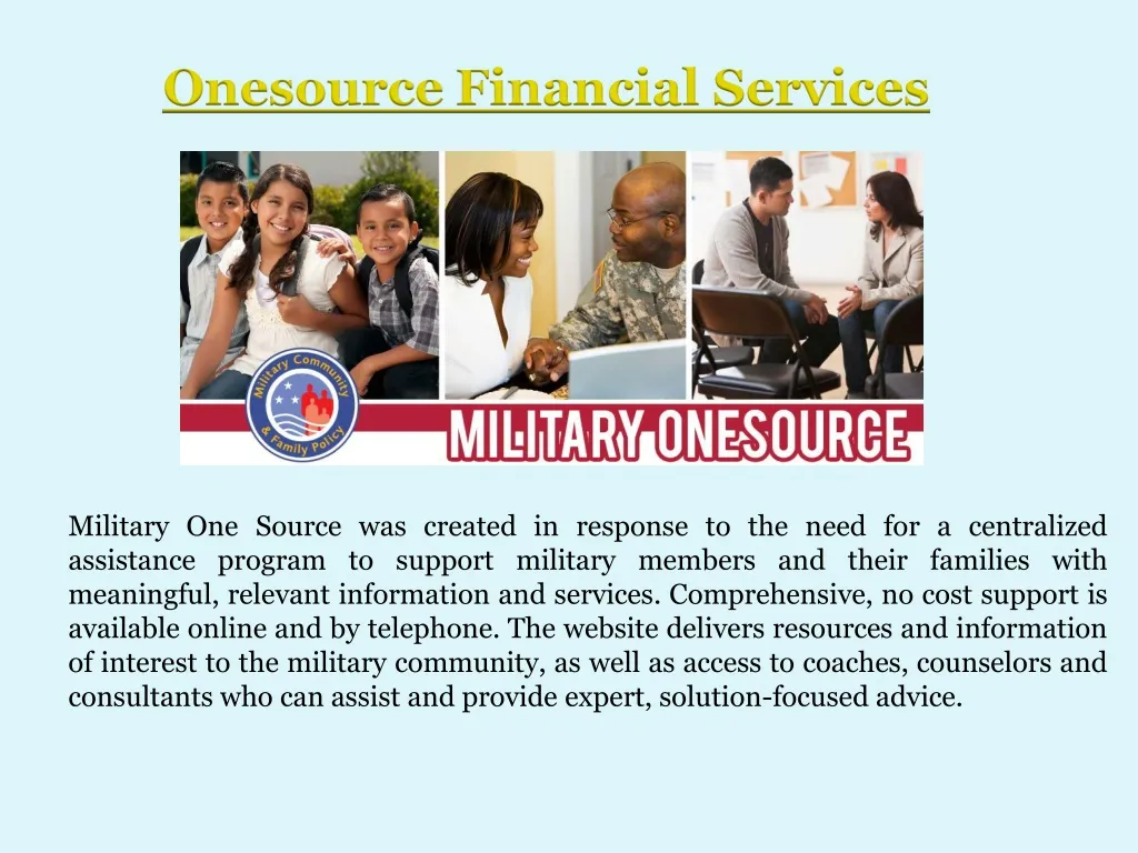 onesource financial services