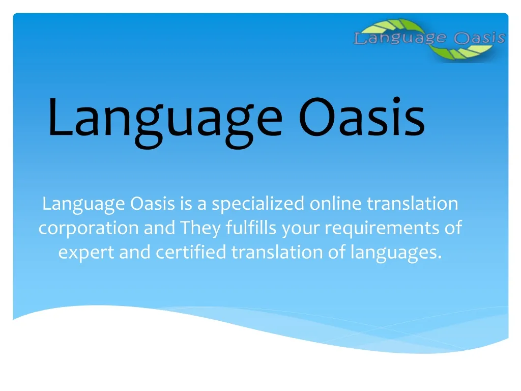 language oasis
