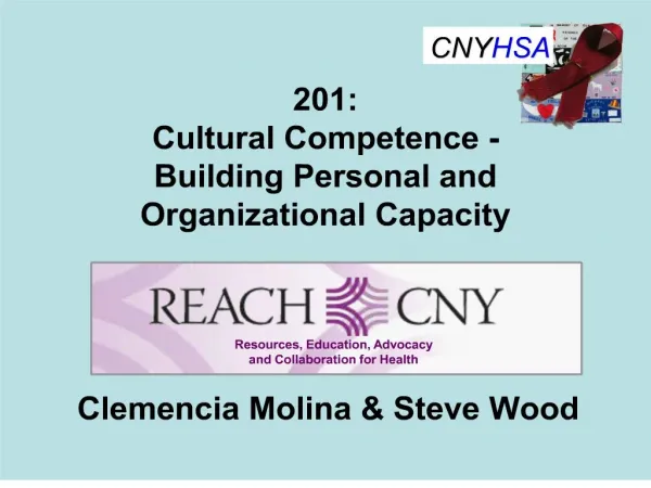 201: cultural competence - building personal and organizational capacity