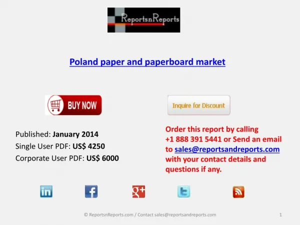 Dynamics and Consumption of Poland paper and paperboard mark
