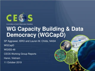 WG Capacity Building &amp; Data Democracy (WGCapD) - slide 1