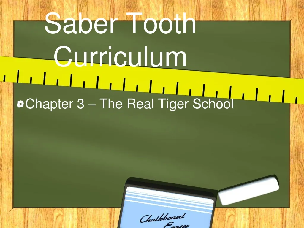 saber tooth curriculum