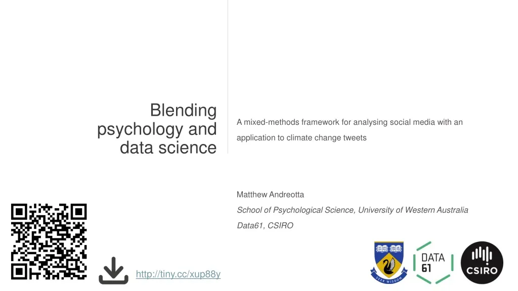 blending psychology and data science