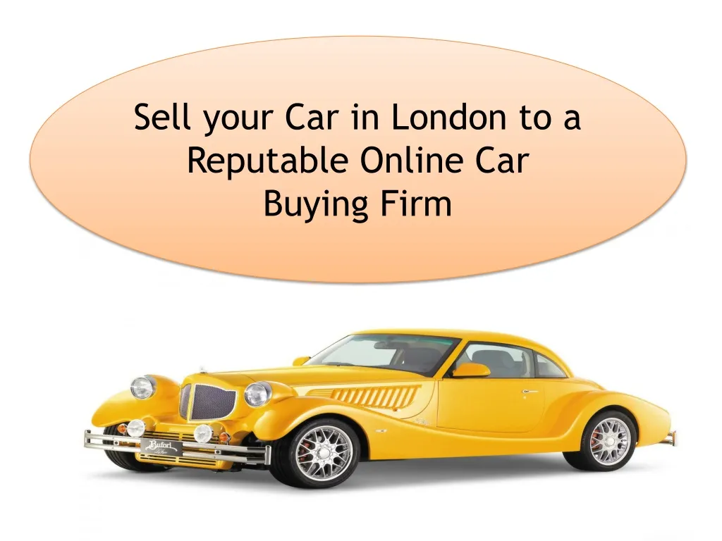 sell your car in london to a reputable online
