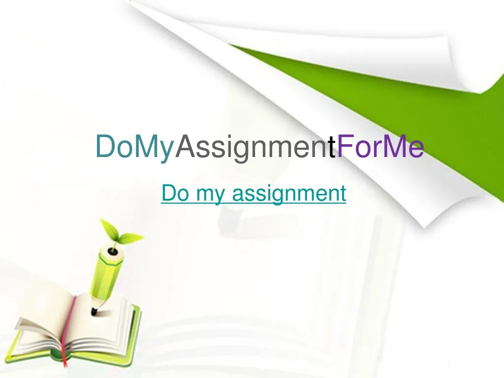 domy assignmen t forme