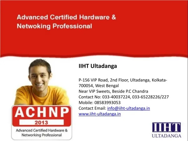 IIHT Ultadanga - Hardware and Networking Institute