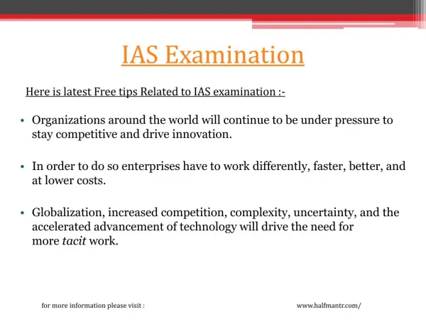 IAS Examintaion