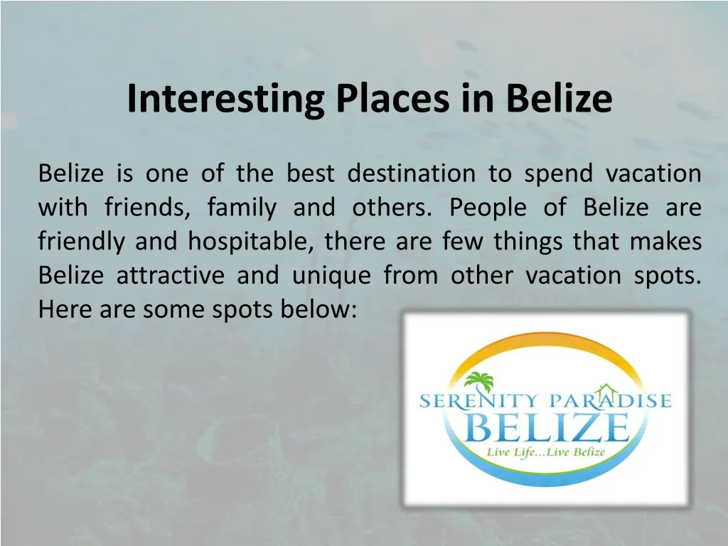 interesting places in belize