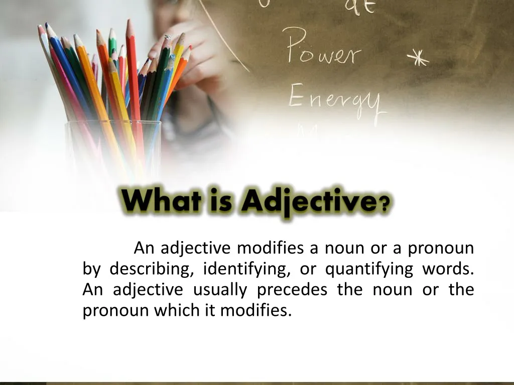 what is adjective